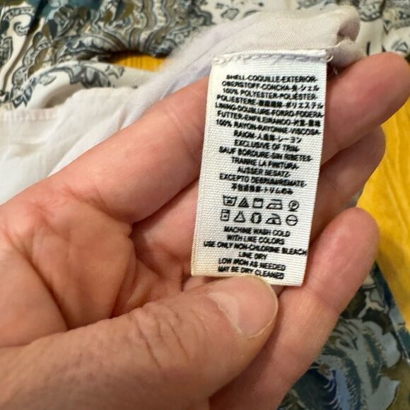 Free People High Plains Paisley Floral Balloon Sleeve V-Neck Mini Dress Small - Picture 12 of 14